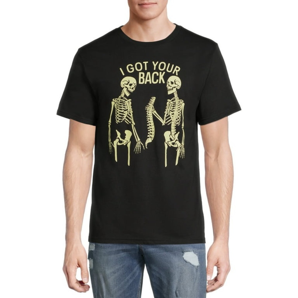 Way to Celebrate Halloween Men's Backbone Graphic Tee (NWOT)